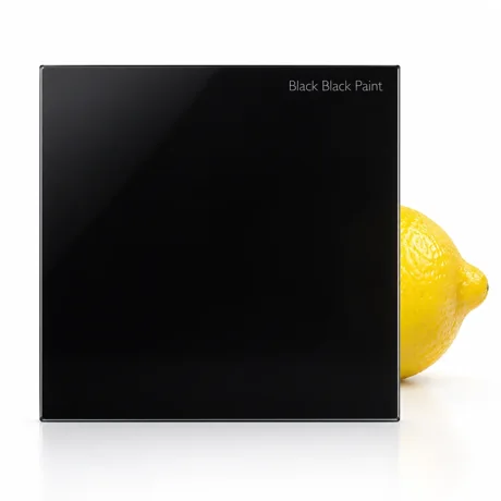 Black painted glass